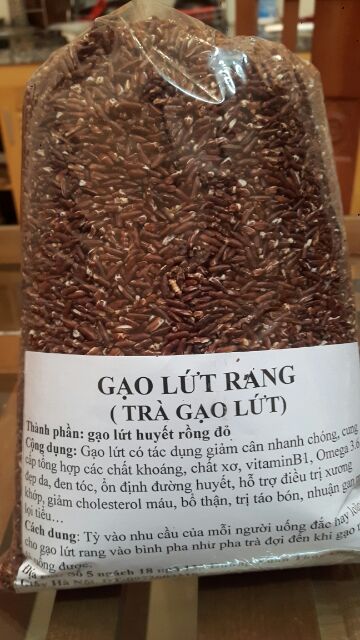 (1kg) Gạo lứt rang (trà gạo lứt)