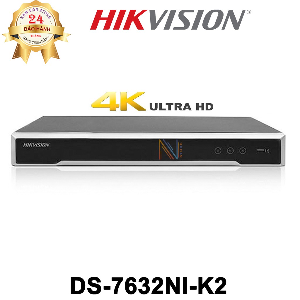 Đầu Ghi Hình Camera IP 32 Kênh HIKVISION DS-7632NI-K2 - Hàng Chính Hãng