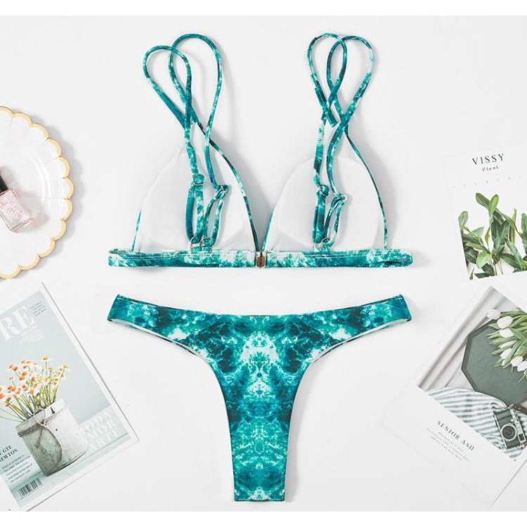 Bộ bikini loang màu HB17 Hỉn Hỉn Store