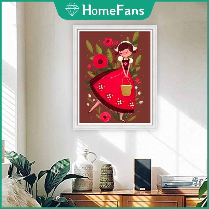 Bộ Tranh Đính Đá 5D Tự Làm Họa Tiết Động Vật Và Hoa 40x50cm Trang Trí Nhà Cửa