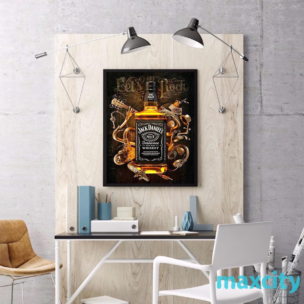 Tranh Đính Đá 30x40cm Tự Làm Họa Tiết Phong Cách Steampunk Độc Đáo