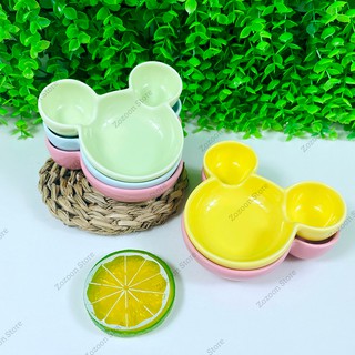 Bát sứ ăn dặm mini cho bé hình Mickey 60ml