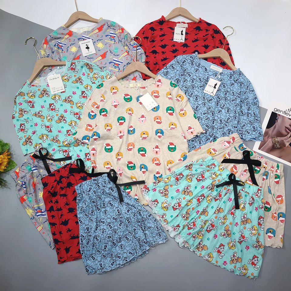 [Mã WA1606 giảm 15% đơn 99k] Bộ đùi xòe in hình CUTTE HỘT ME MỚI (ảnh, video thật) | BigBuy360 - bigbuy360.vn