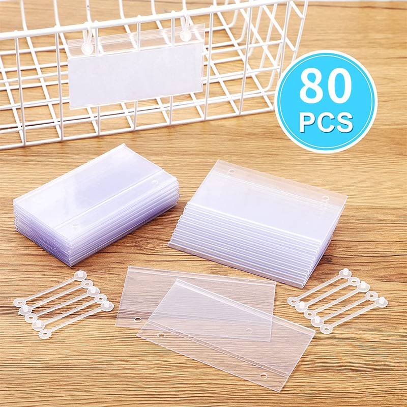 80 cái nẹp bảng giá nhựa và 160 cái khóa cho bảng giá siêu thị/chợ/bách hóa