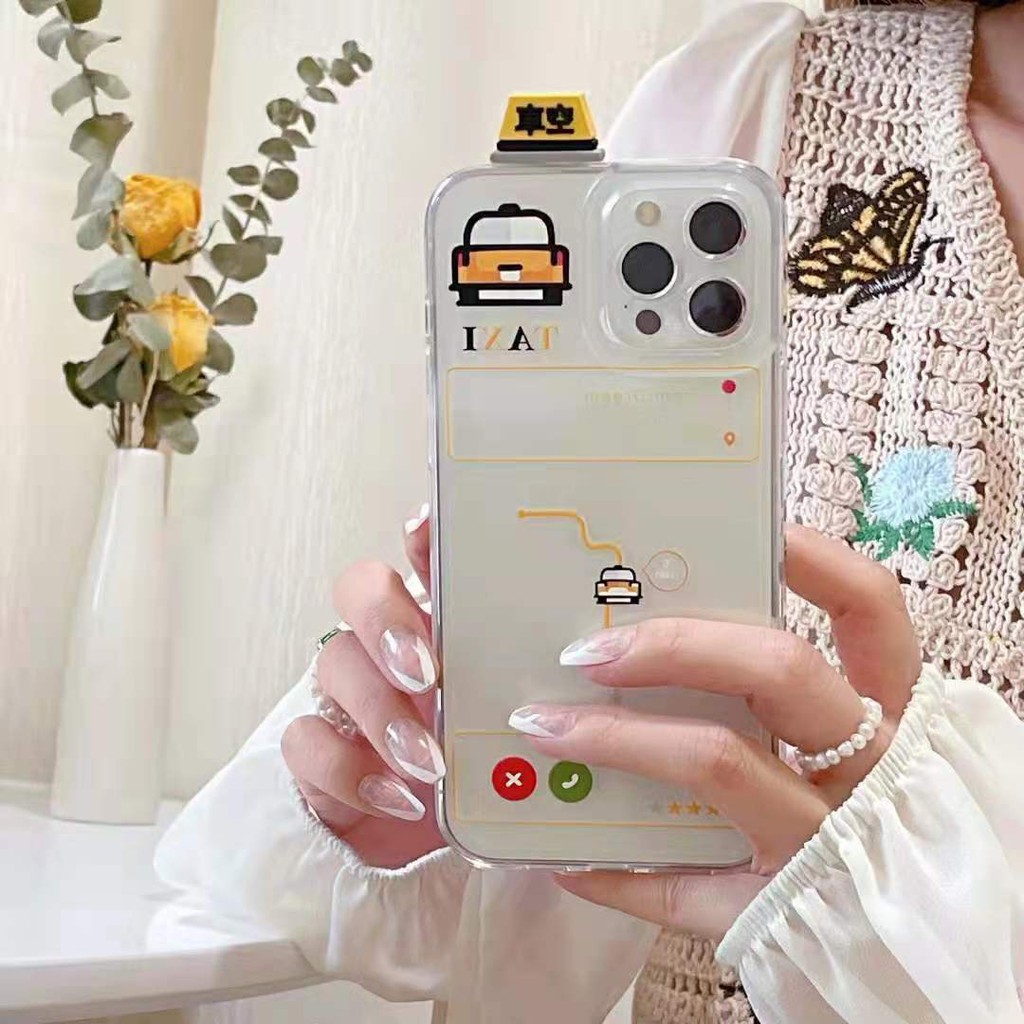 Ốp Điện Thoại Họa Tiết Taxi Airline Sáng Tạo Cho Iphone11 12 Pro Max Xs Xr I7 Plus