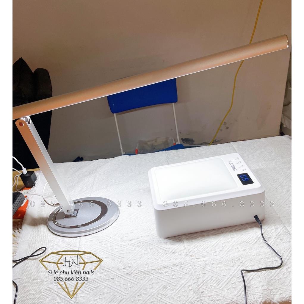 Đèn led để bàn làm nail, nối mi , chụp ảnh nail, ảnh móng thông minh chống cận