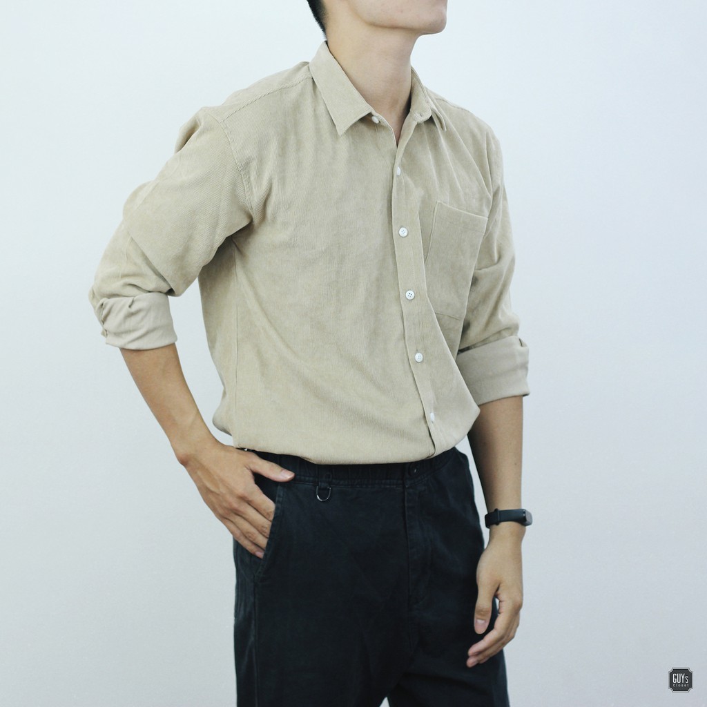 [HÀNG THIẾT KẾ] Sơ mi tăm dài tay unisex GUY's Closet, Dáng suông năng động, Nhiều màu | BigBuy360 - bigbuy360.vn