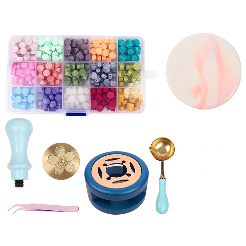 Bộ Dụng Cụ Đóng Dấu Sáp Kiểu Vintage Trang Trí Sổ Tay DIY