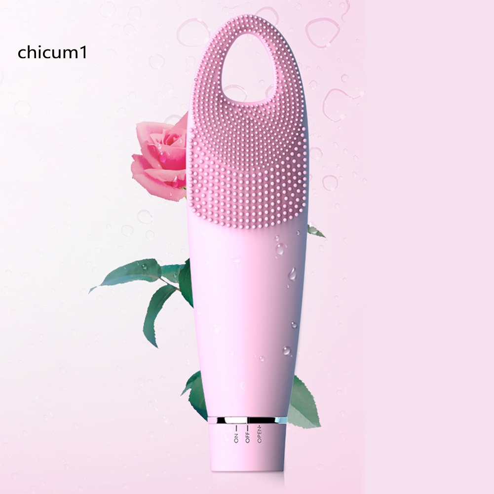 [Hàng mới về] Máy rửa mặt mát xa làm sạch sâu bằng silicon chống nước