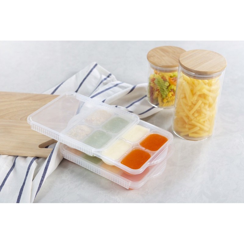 Khay Trữ Đông Đồ Ăn Dặm INOCHI Nhiều Ngăn Tiện Lợi An Toàn Cho Bé