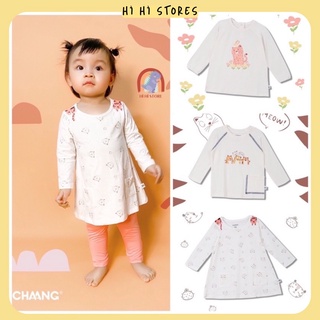 Chaang áo dài tay trắng jungle cho bé aw2021d14