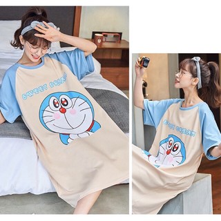 Bộ Đồ Và Váy Đầm Cotton Doremon Doraemon