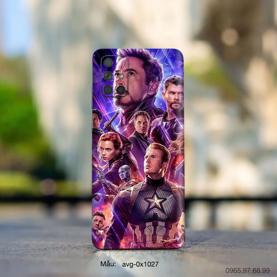 Miếng dán skin SamSung Galaxy S8 / S8 Plus / S9/ S9 Plus/ S10/ S10 Lite / S10 Plus in hình Avenger siêu anh hùng sưu tầm