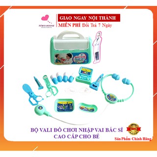 Bộ Vali Đồ Chơi Nhập Vai Bác Sĩ Cho Bé Hàng Đẹp Cao Cấp