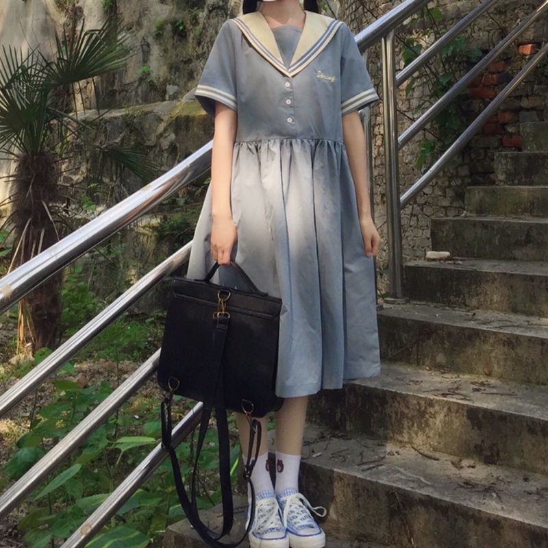 Đầm chữ A tay phồng phong cách Hàn Quốc ngọt ngào thời trang mùa hè cho nữ