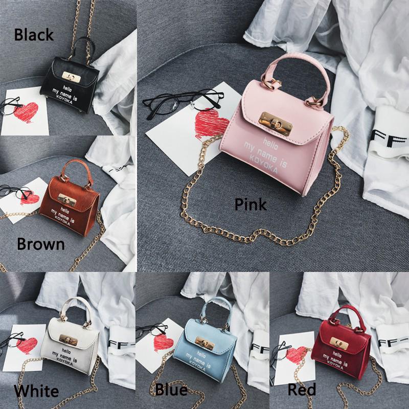 Túi đeo chéo mini bằng da thời trang cho bé gái