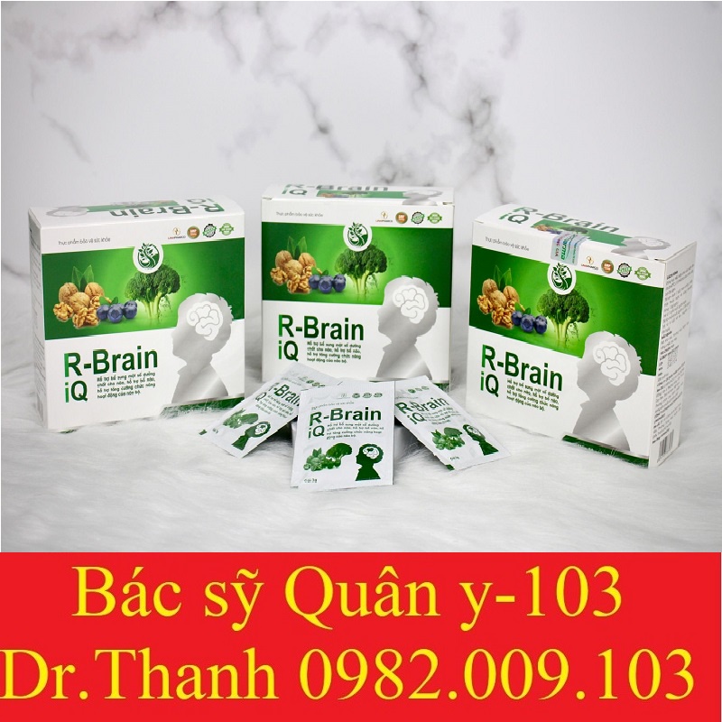 Cốm Sữa R-Brain IQ - Bổ Sung DHA, Các Vitamin Hỗ Trợ Phát Triển Não Bộ Cho Trẻ - Hộp 20 Gói