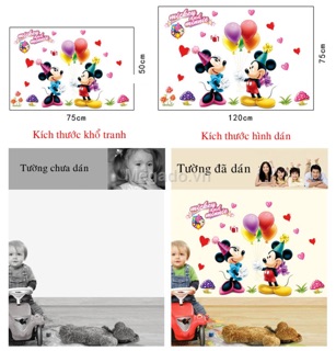 Deacl tranh dán tường chuột micke