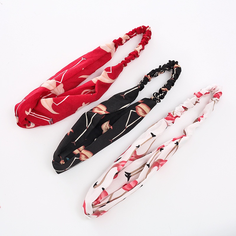 Mới Băng Đô Cài Tóc In Họa Tiết Hồng Hạc / Kẻ Sọc / Chấm Bi / Kẻ Sọc / Kẻ Sọc / Kẻ Sọc Cho Nữ