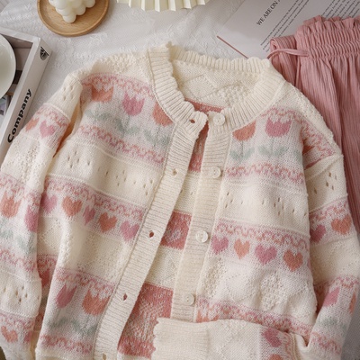 Hàng Sẵn_ Áo len Sweater thu đông nhẹ nhàng phong cách retro Hadu shop