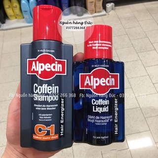 Dầu gội và tinh chất dưỡng Alpecin C1 CHUẨN Đức kích mọc tóc, chống rụng - Nguồn hàng Đức