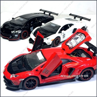 Xe Mô Hình Kim Loại Lambo Aventador SVJ 01 - Tỉ Lệ 1:32 - 9750.4