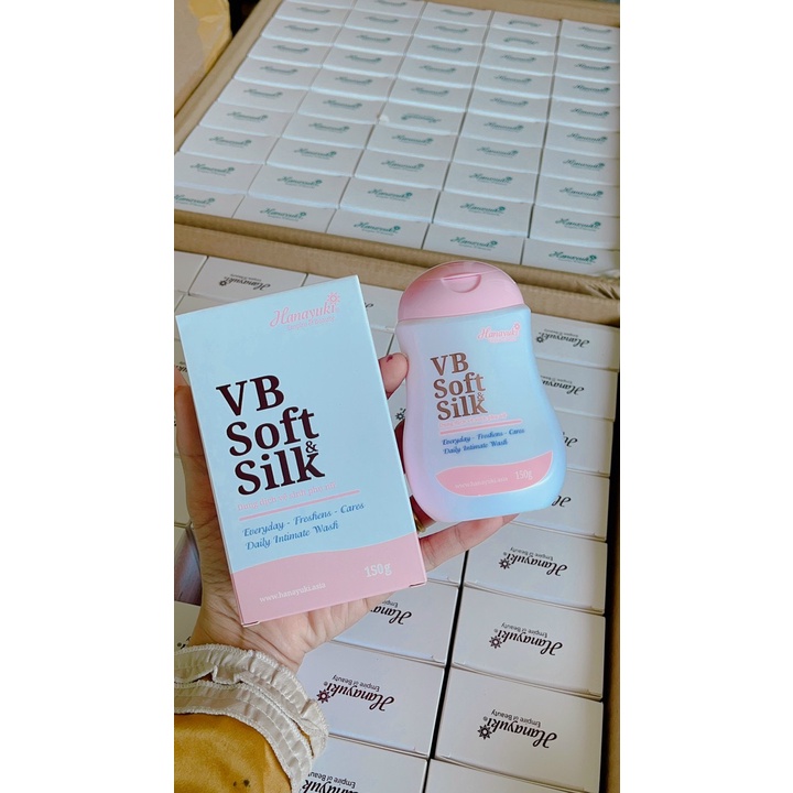 Dung dịch vệ sinh Hanayuki màu hồng VB Soft Silk - ddvs Hana phiên bản mới