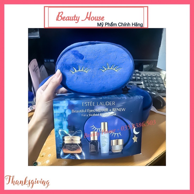 Bộ set dưỡng mắt Estee Lauder Beautiful Eyes: Repair + Renew For a Fresh