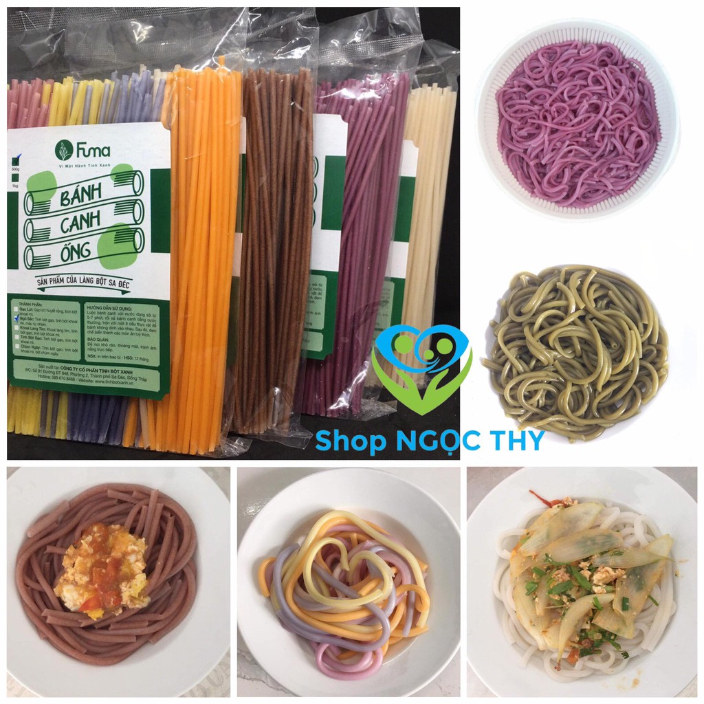 Bánh canh ống ngũ sắc và gạo lứt FUMA 500gr/gói, bánh canh gạo lức ăn kiêng eatclean