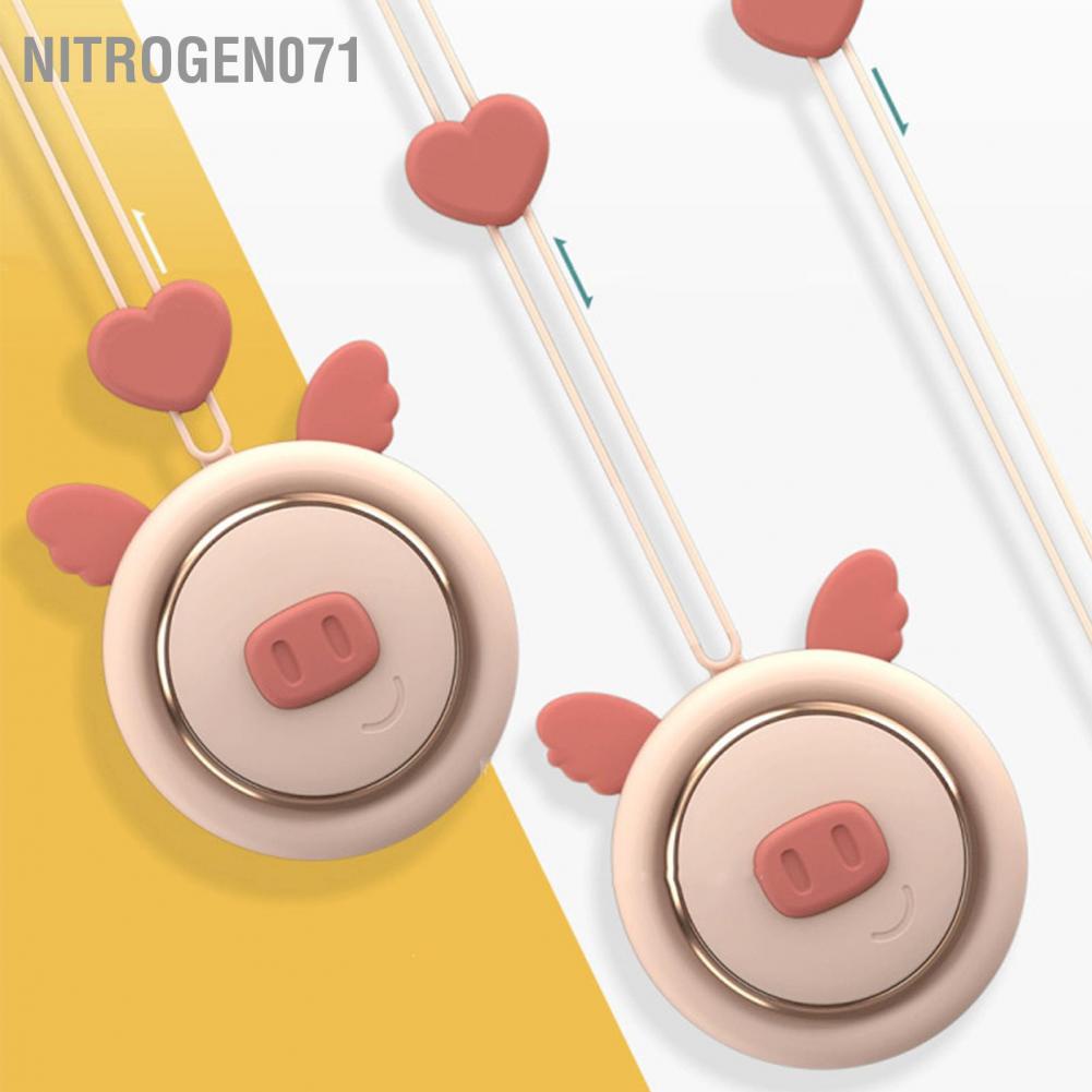Nitrogen071 Quạt cầm tay mini tích điện sạc Usb không cánh siêu yên tĩnh