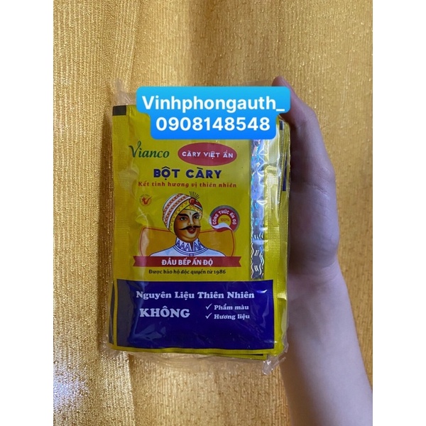 Bột cà ri Vianco ( Việt Ấn ) 10gr 1 gói ( 1 hộp 50 gói )