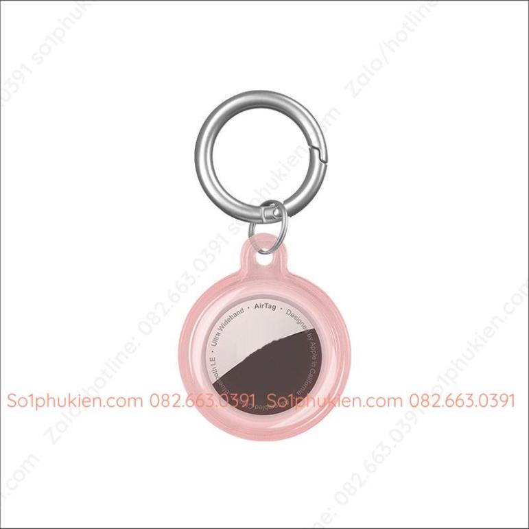 Bao da móc khoá AirTag Case AirTag  Trong suốt TPU