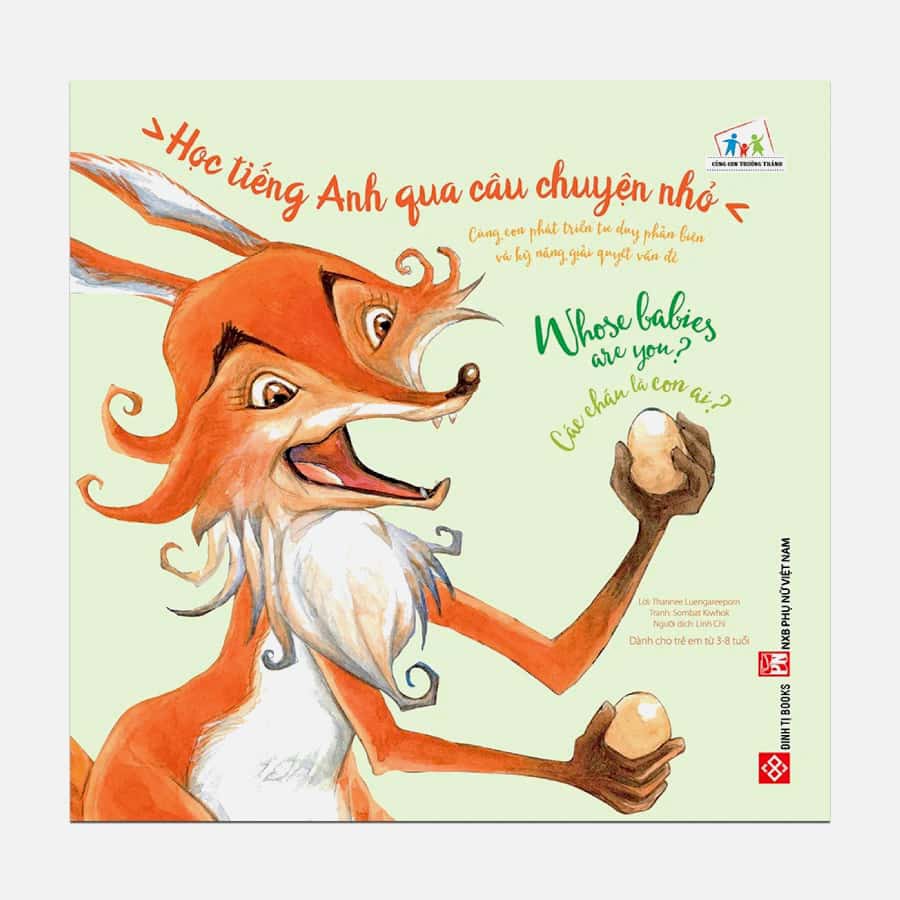 Sách - Học tiếng Anh qua câu chuyện nhỏ - Whose babies are you? - Các cháu là con ai? (Dành cho trẻ em từ 3-8 tuổi)