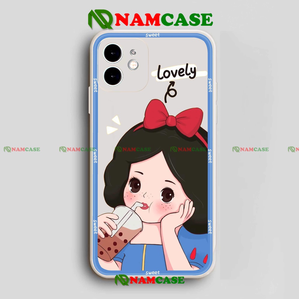 Ốp lưng iPhone cặp đôi cạnh viền vuông silicon mềm dẻo bảo vệ camera cho iphone 6/6s/7/8/X/XS/XR/11/12/13 Pro Plus cute