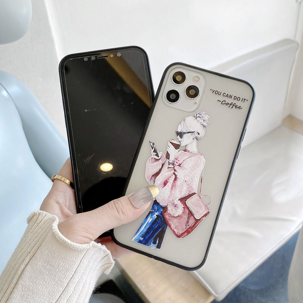 Ready Stock Ốp lưng iPhone 12 11 Pro Max 12 Mini Xs Max X Xr SE 2020 8 7 6s 6 Plus Phone Case Color Girl Boss Shell Silicon Soft TPU Fashion Casing Protection Anti-fall Back Cover