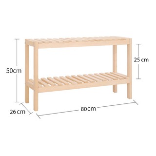 [Giá trải nghiệm] Kệ gỗ tab đầu giường 2 tầng tự lắp ráp Mitadecor KT001 - gỗ thông tự nhiên