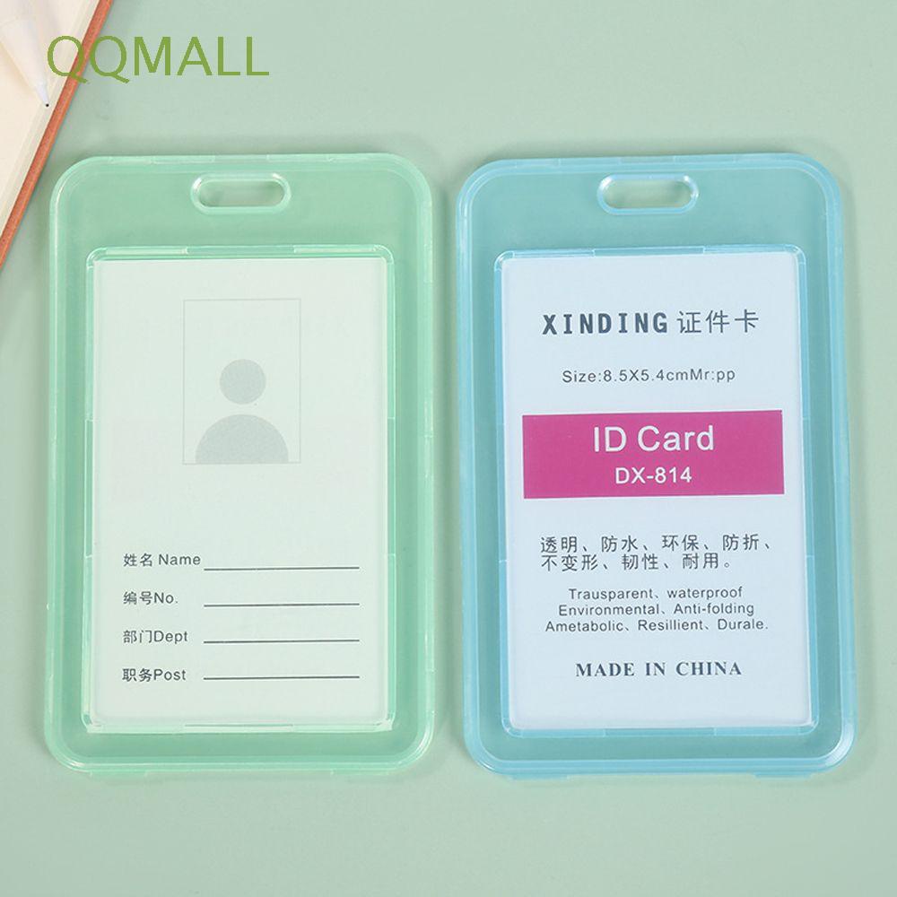 Vỏ Bọc Thẻ/Thẻ/ Bảng Tên Trong Suốt Kèm Móc Khóa Tiện Dụng Cho Trường Học