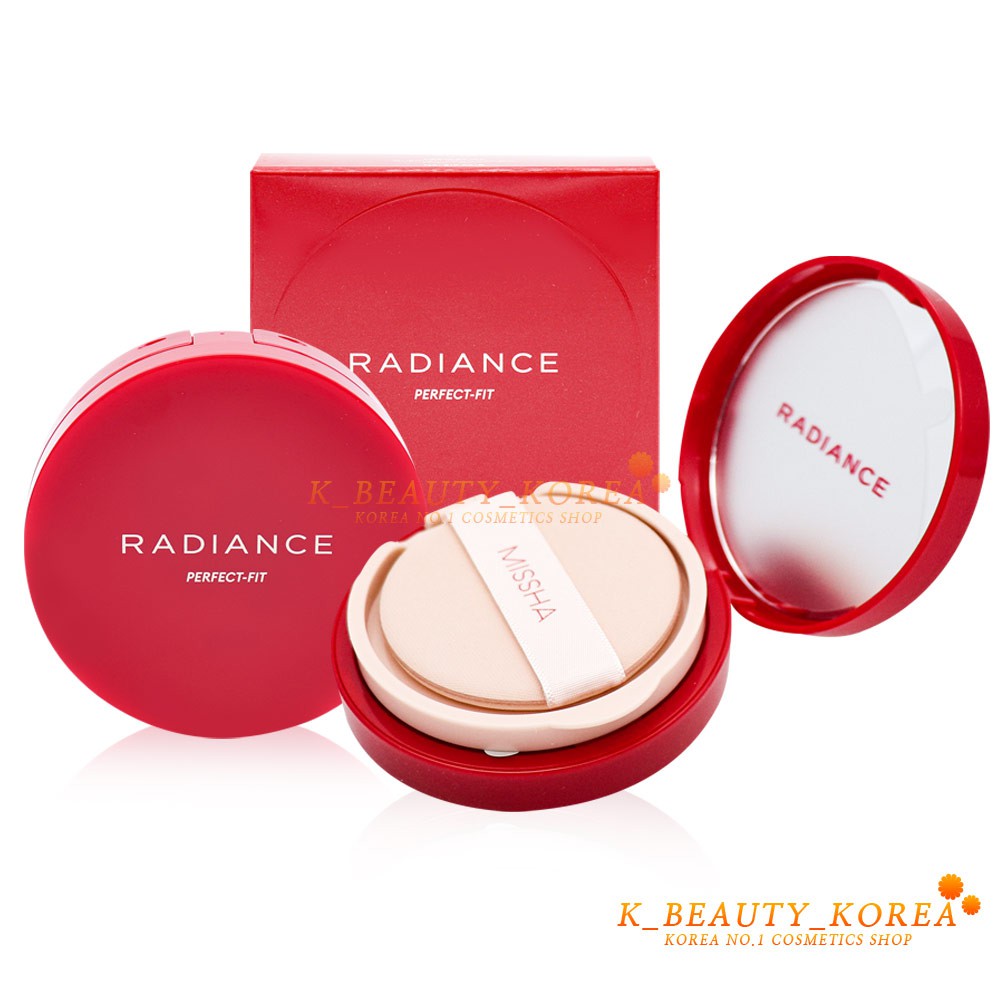 [Hàng mới về] Phấn nước Missha Radiance Perfect Fit Mỏng Nhẹ Che Khuyết Điểm Lâu Trôi 15g