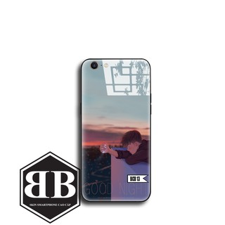 Ốp lưng kính cường lực Oppo A83 A1 / A71 / Neo 7 A33 / Neo 9 A37 / F7 Youth A3 boy cô đơn