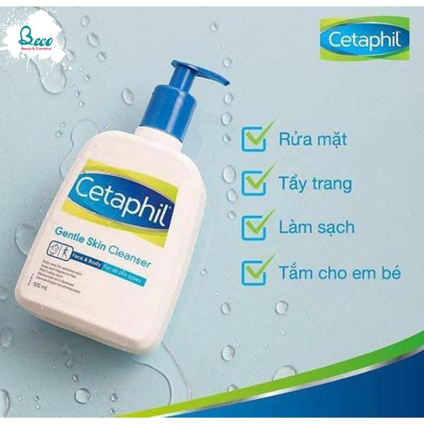 Sữa rửa mặt dịu Cetaphil Gentle Cleanser 500ml [HÀNG CHÍNH HÃNG]