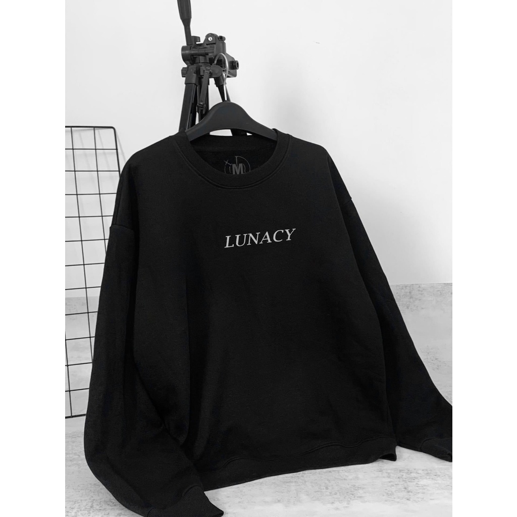 Áo Khoác Sweater Nỉ Form Rộng Lunacy In Dạ Quang Unisex Nam Nữ Ulzzang | BigBuy360 - bigbuy360.vn