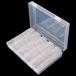 Set hộp đựng đồng xu lưu niệm 30mm sưu tầm tiện lợi