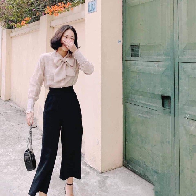Quần dài nữ,Quần cull dài vải đũi siêu hot,kiểu dáng trẻ trung
