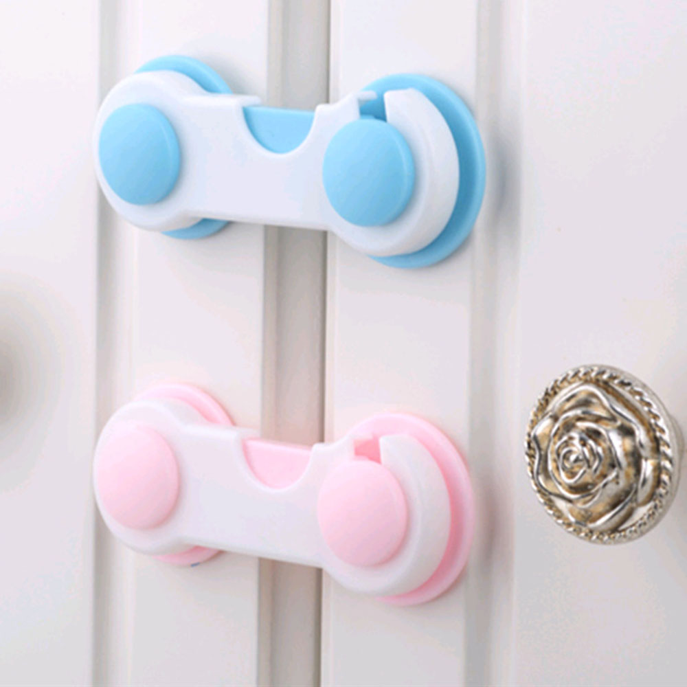 ❀SIMPLE❀ 1/5/10PCS Cupboard Security Latch Refrigerator Children Protector Baby Safety Lock Wardrobe Door Plastic Multi-function Drawers For Toddler Kids/Multicolor