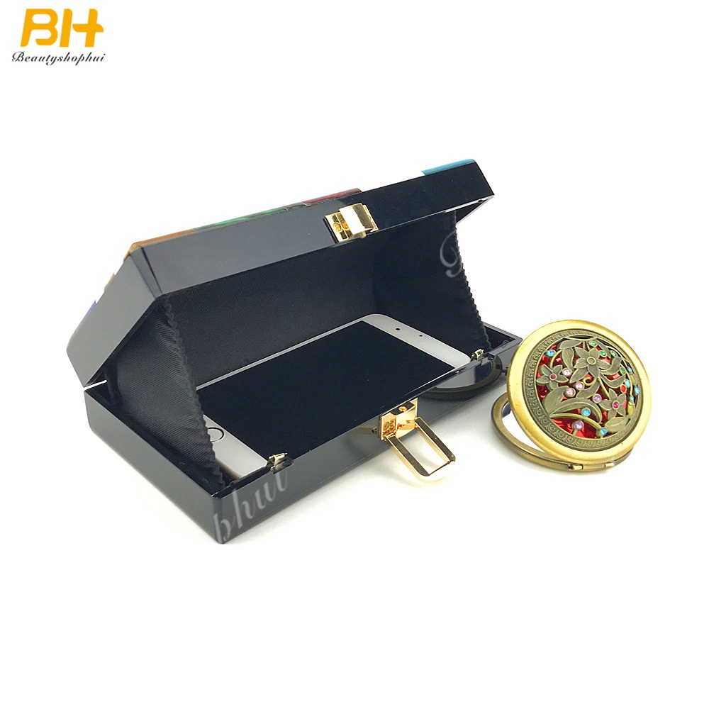 Túi Xách Tay Bằng Nhựa Acrylic Màu Sắc Thanh Lịch Dành Cho Nữ