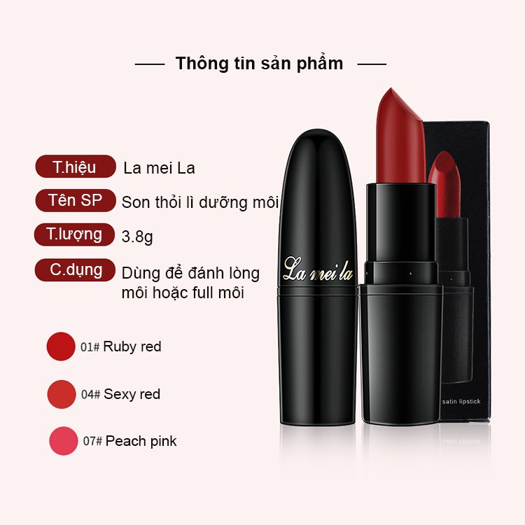 Son lì LaMeiLa siêu nhẹ môi màu sắc quyến rũ [CHÍNH HÃNG]