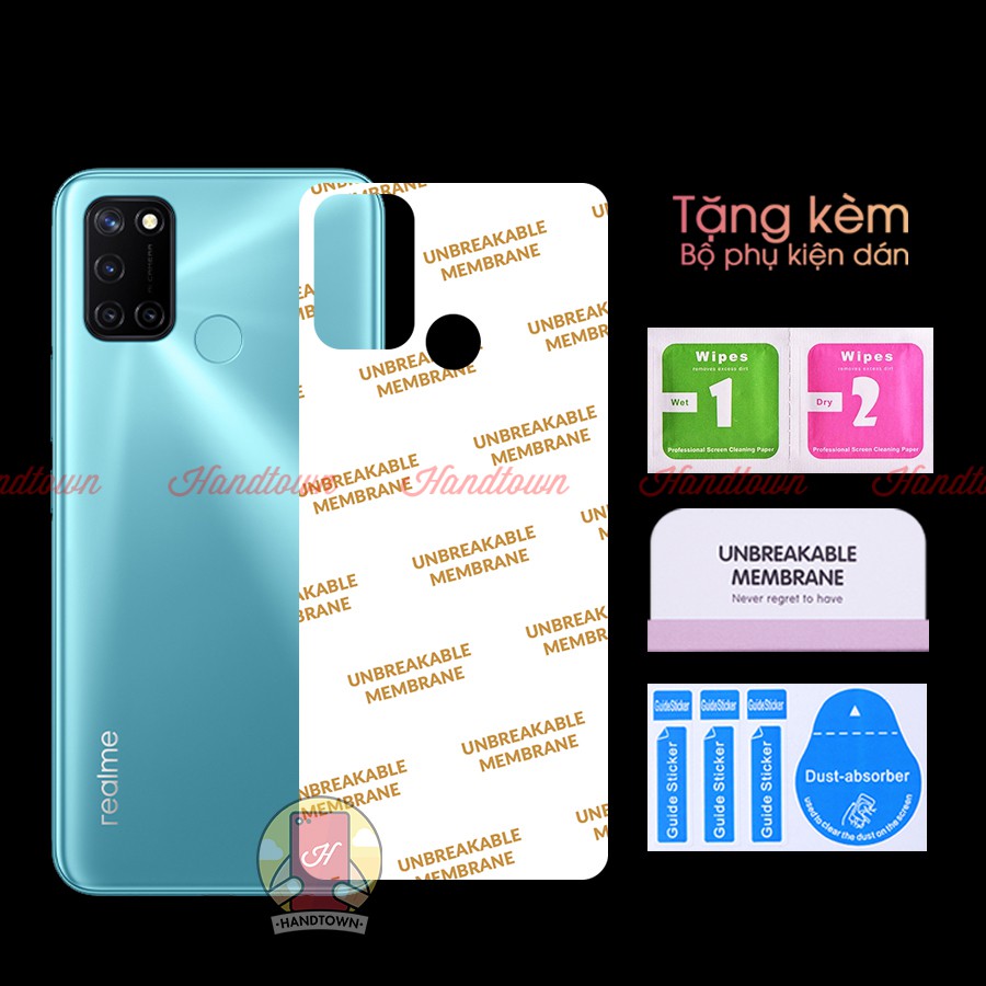 Dán PPF Mặt Lưng Realme C17 C 17 Kính Cường Lực Dẻo Vân Cá Sấu / Hiệu Ứng Cầu Vồng / Trong Suốt Chống Va Đập