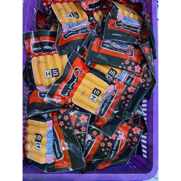 Xúc xích đức bịch 10 cây 500gr hãng DNA / Kitkool