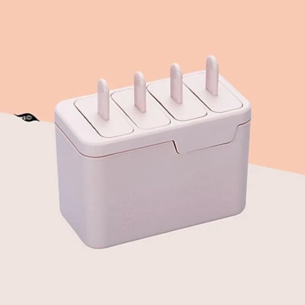 Khuôn làm kem 4 ngăn tiện lợi, xinh xắn giúp giải nhiệt mùa hè - Thingkdis