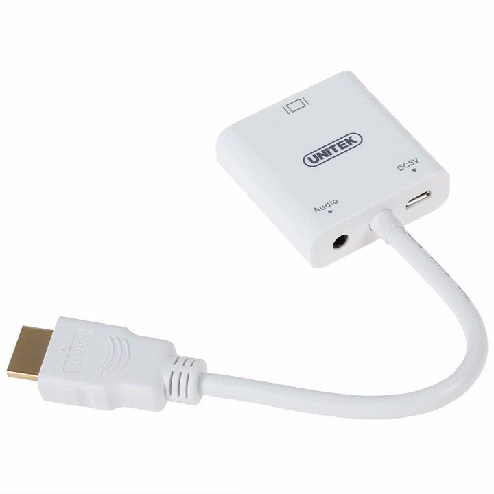 Cáp HDMI to VGA Unitek Y-5322 Trắng